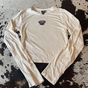 Long Sleeve Crop Top Pug